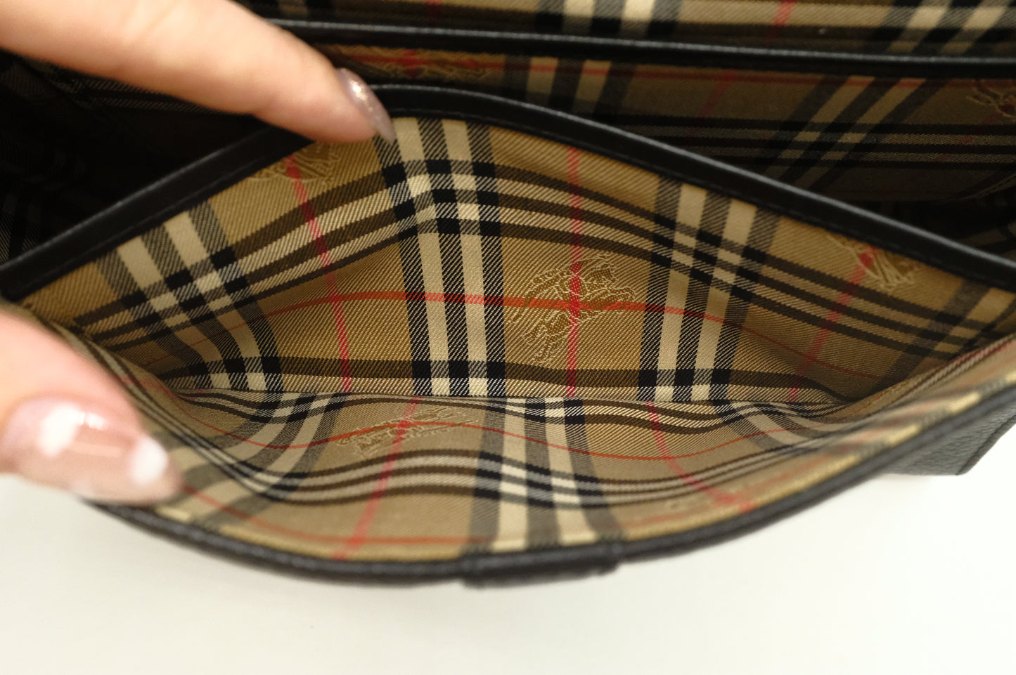 Burberry Shoulder Bag in Black Leather