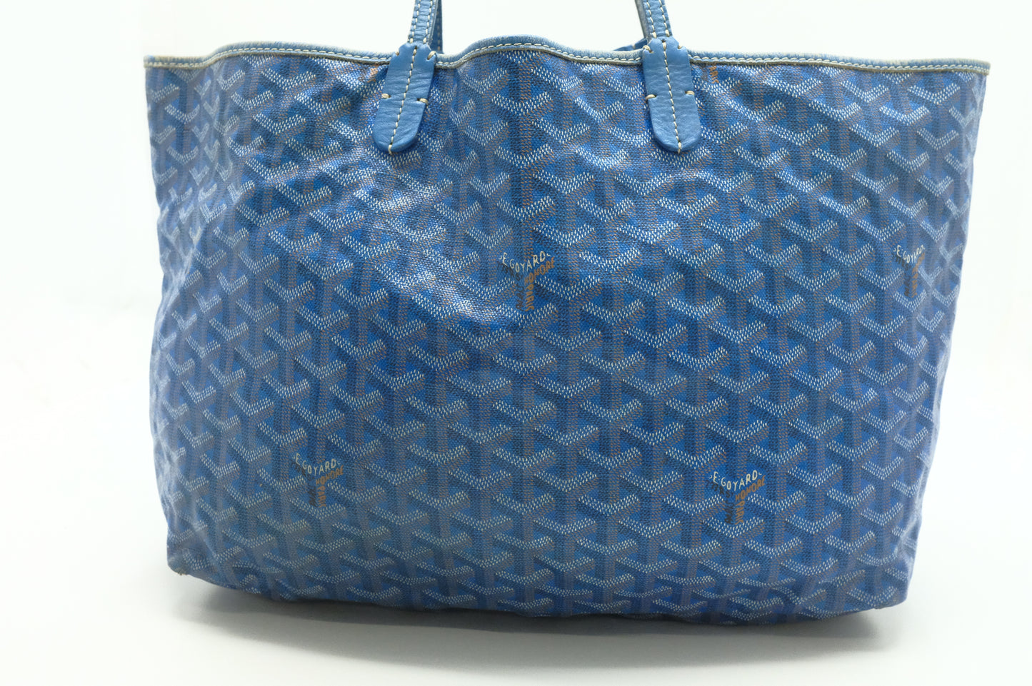 Goyard Saint Louis PM in Blue Goyardine Canvas