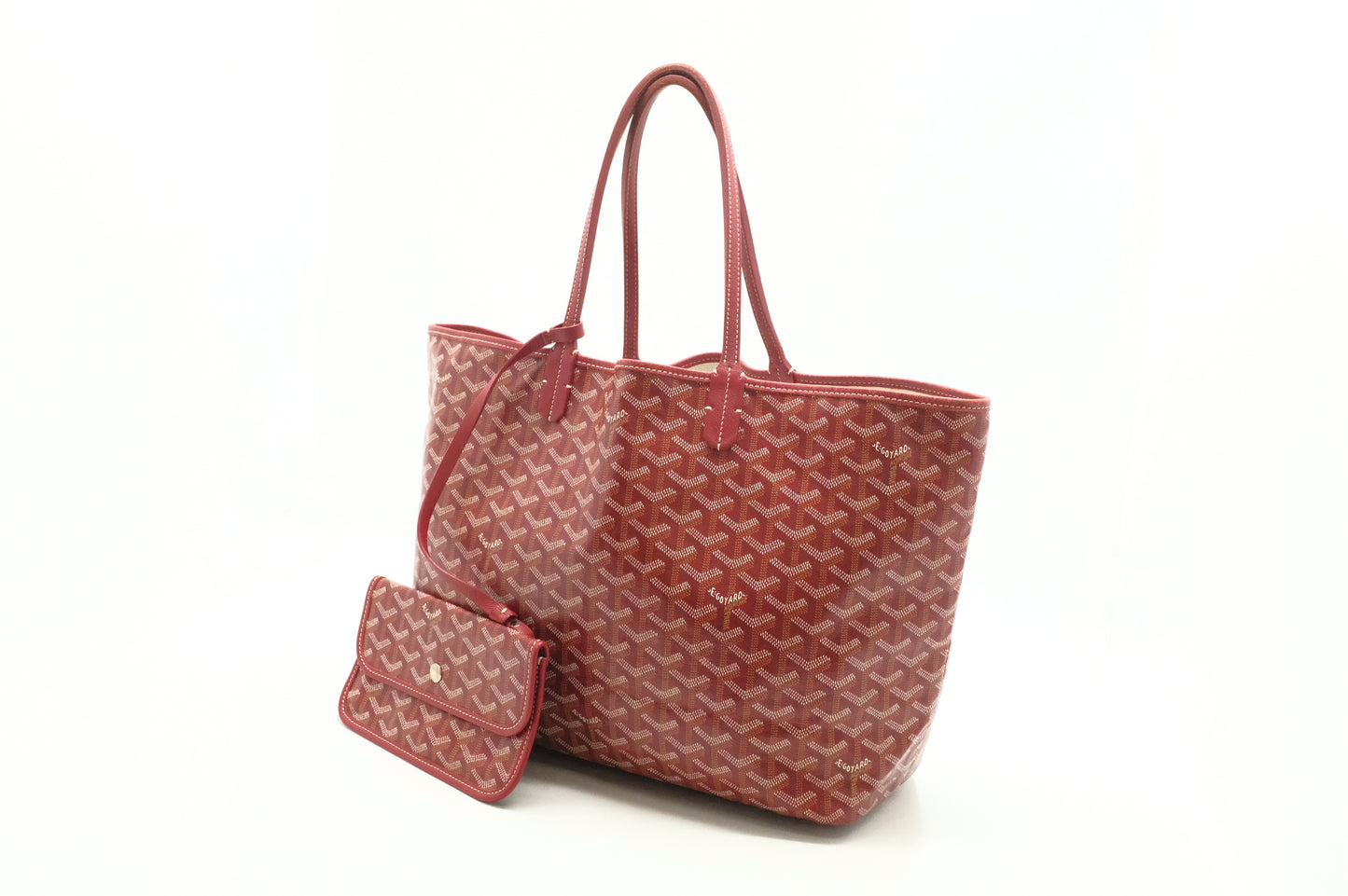 Goyard Saint Louis PM in Red Goyardine Canvas