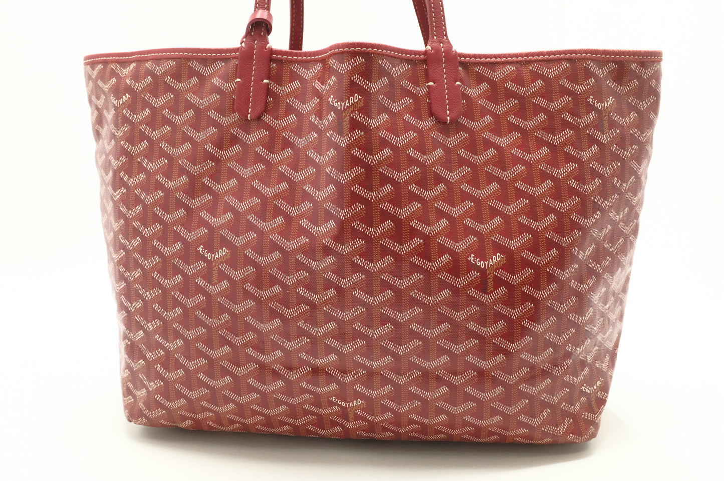 Goyard Saint Louis PM in Red Goyardine Canvas