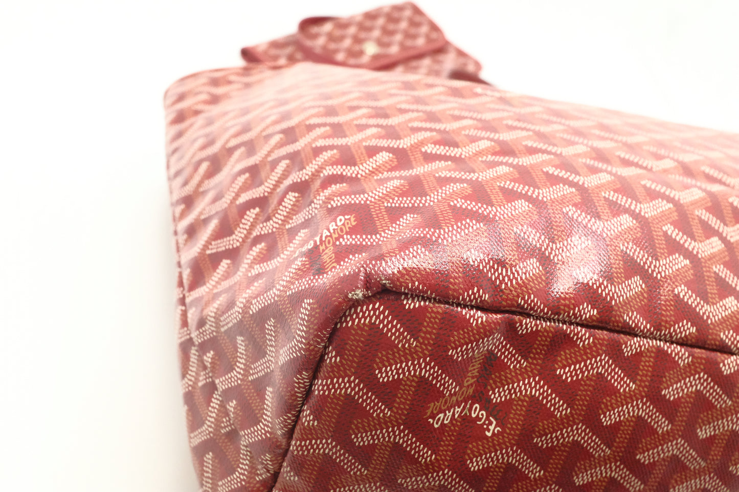 Goyard Saint Louis PM in Red Goyardine Canvas