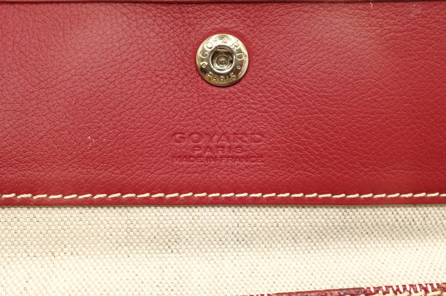 Goyard Saint Louis PM in Red Goyardine Canvas