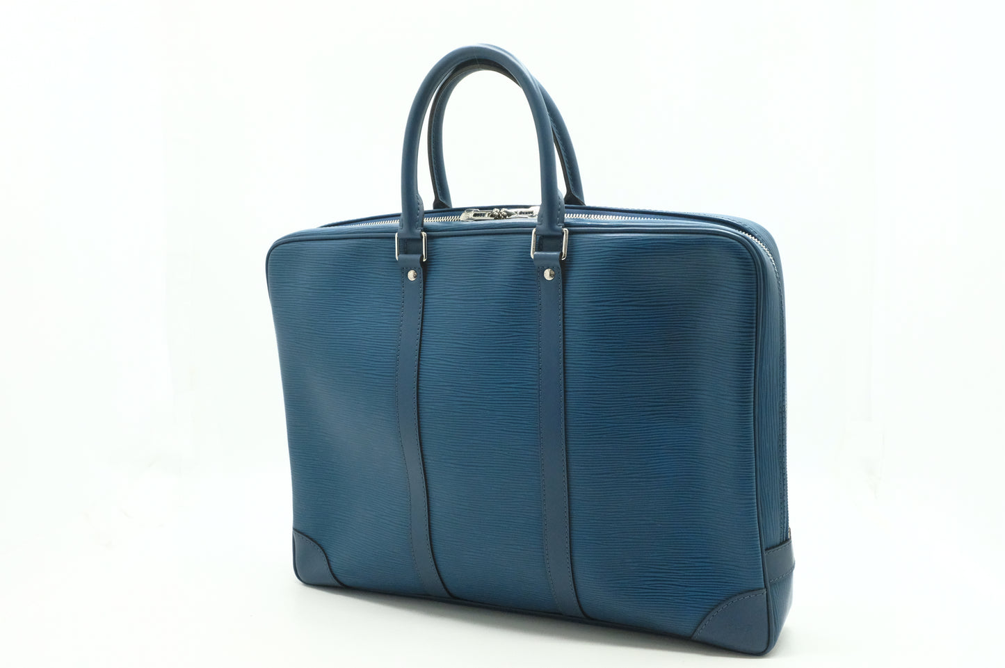 Louis Vuitton Poche Document in Blue Epi Leather