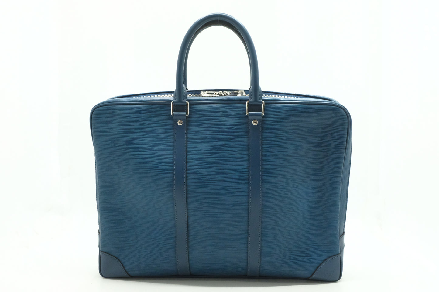 Louis Vuitton Poche Document in Blue Epi Leather