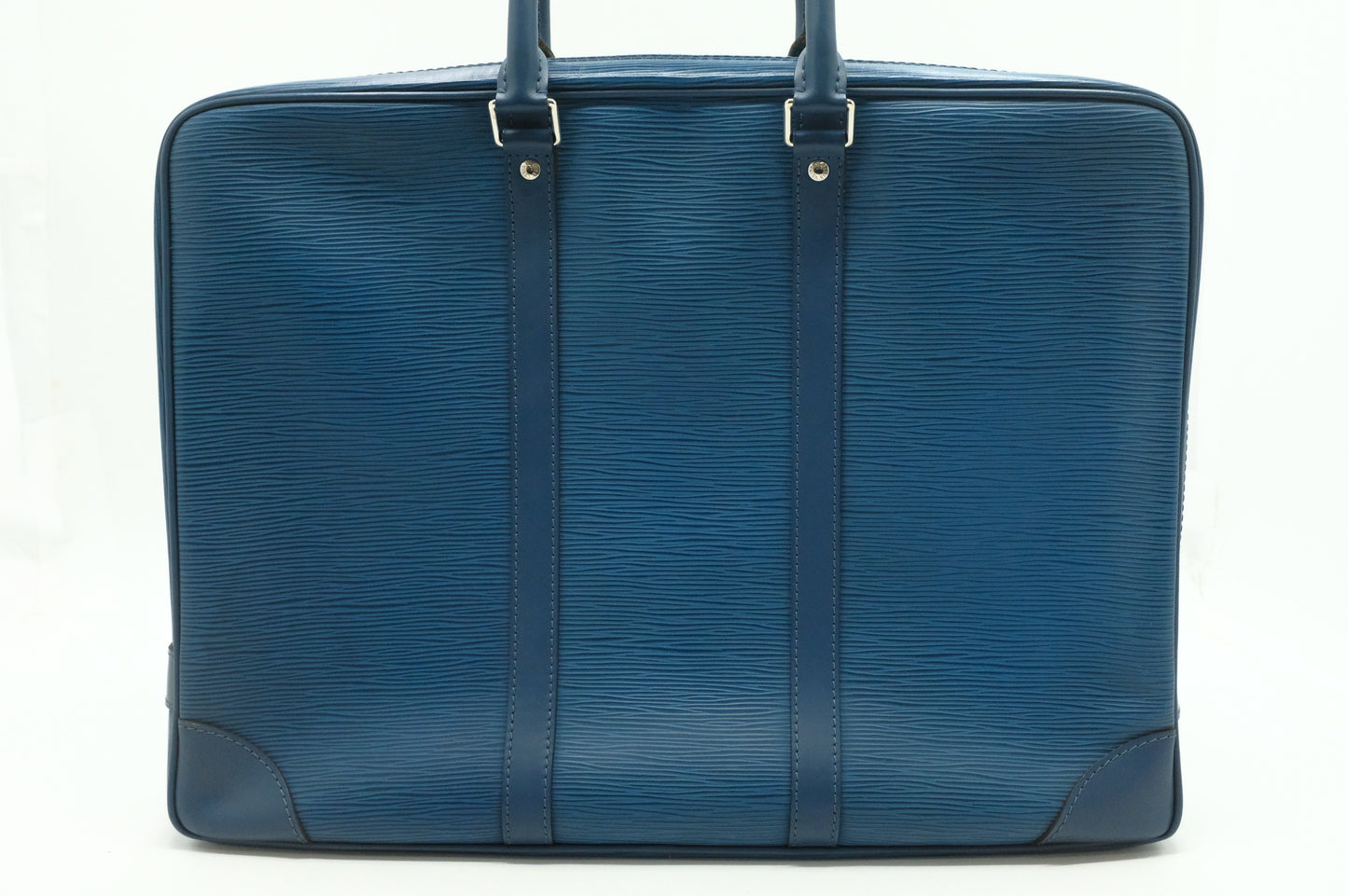Louis Vuitton Poche Document in Blue Epi Leather