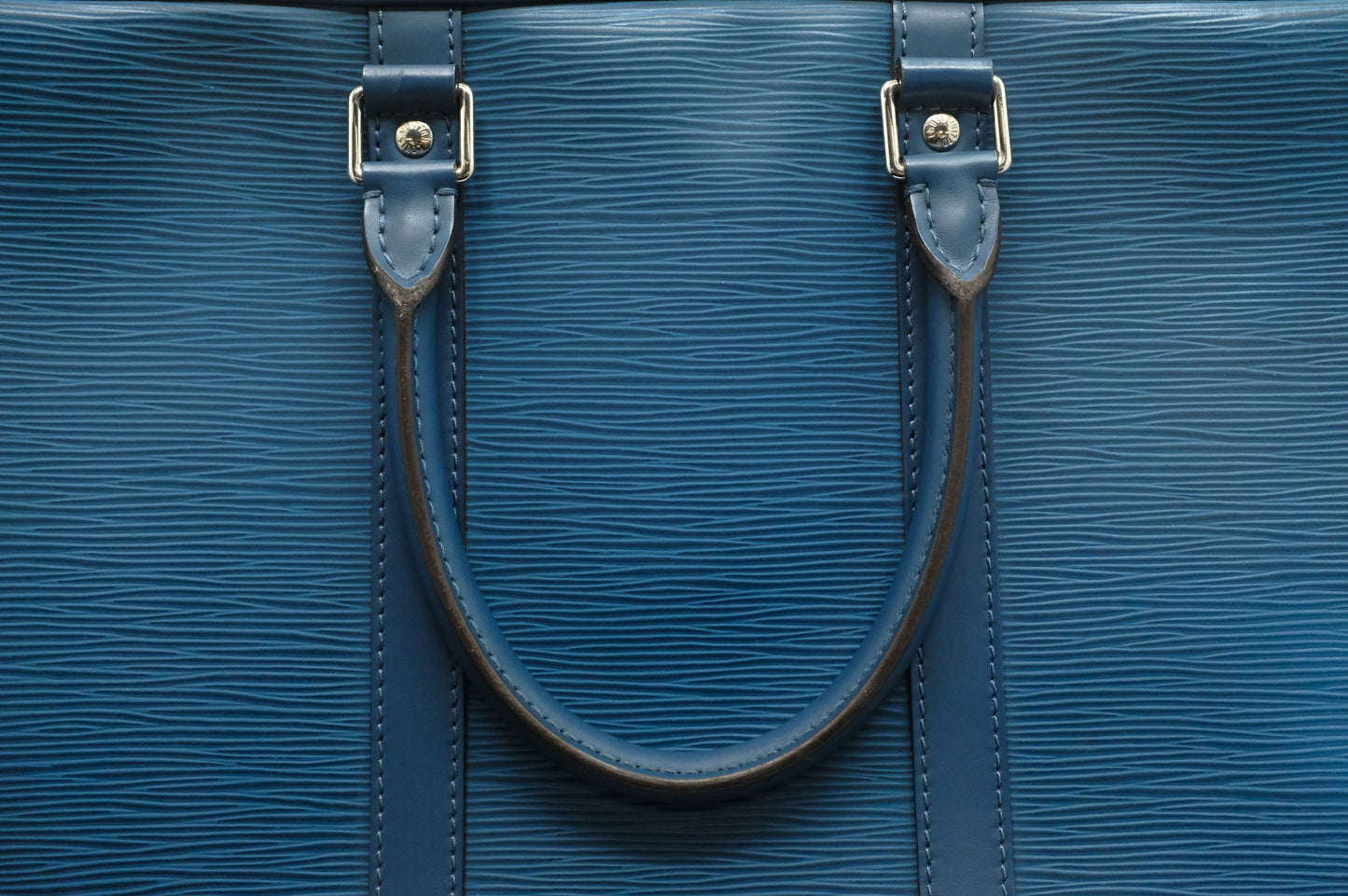 Louis Vuitton Poche Document in Blue Epi Leather