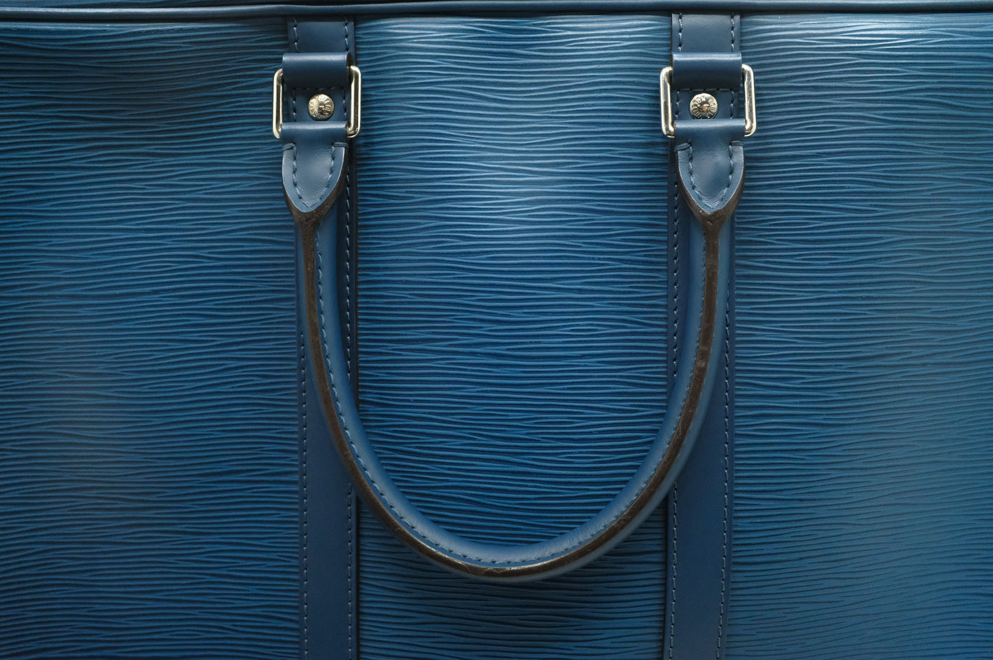 Louis Vuitton Poche Document in Blue Epi Leather