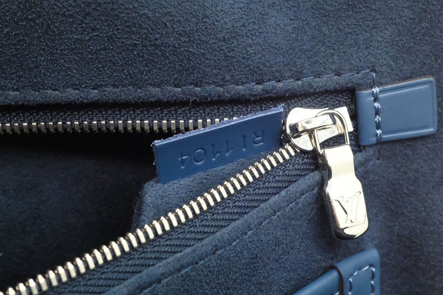 Louis Vuitton Poche Document in Blue Epi Leather