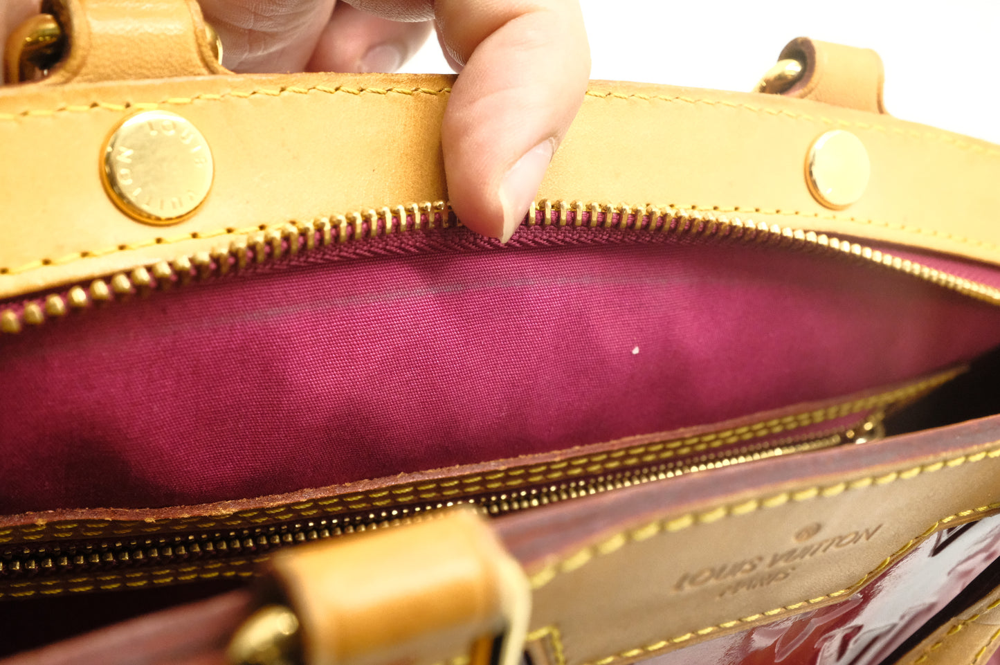 Louis Vuitton Blair in Red Vernis Leather