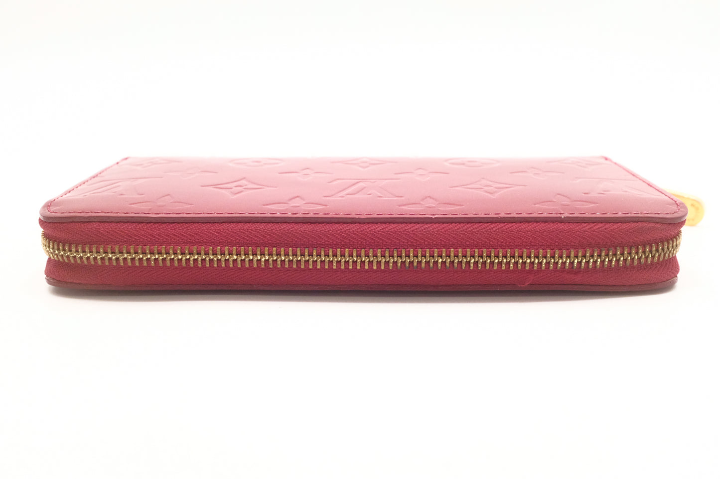 Louis Vuitton Zippy Long Wallet in Red Vernis Leather