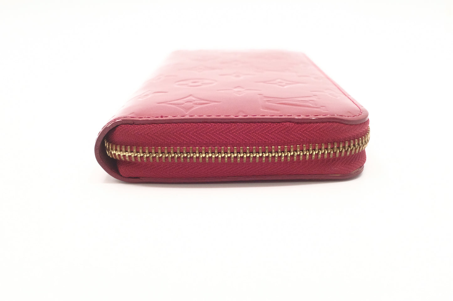 Louis Vuitton Zippy Long Wallet in Red Vernis Leather