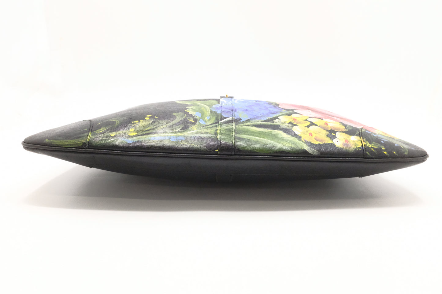 Gucci Jackie Shoulder Bag in Floral Black Leather