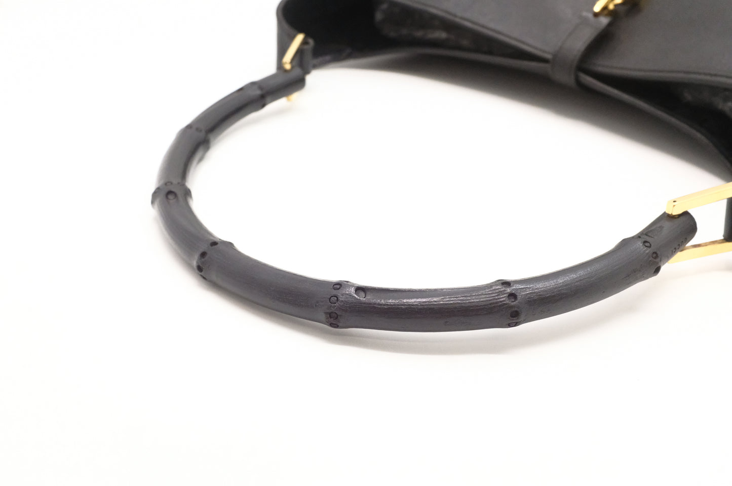 Gucci Jackie Shoulder Bag in Floral Black Leather