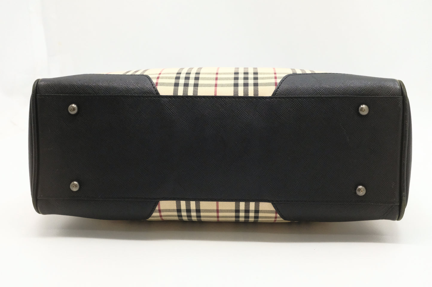 Burberry Shoulder Bag in Beige Check Canvas