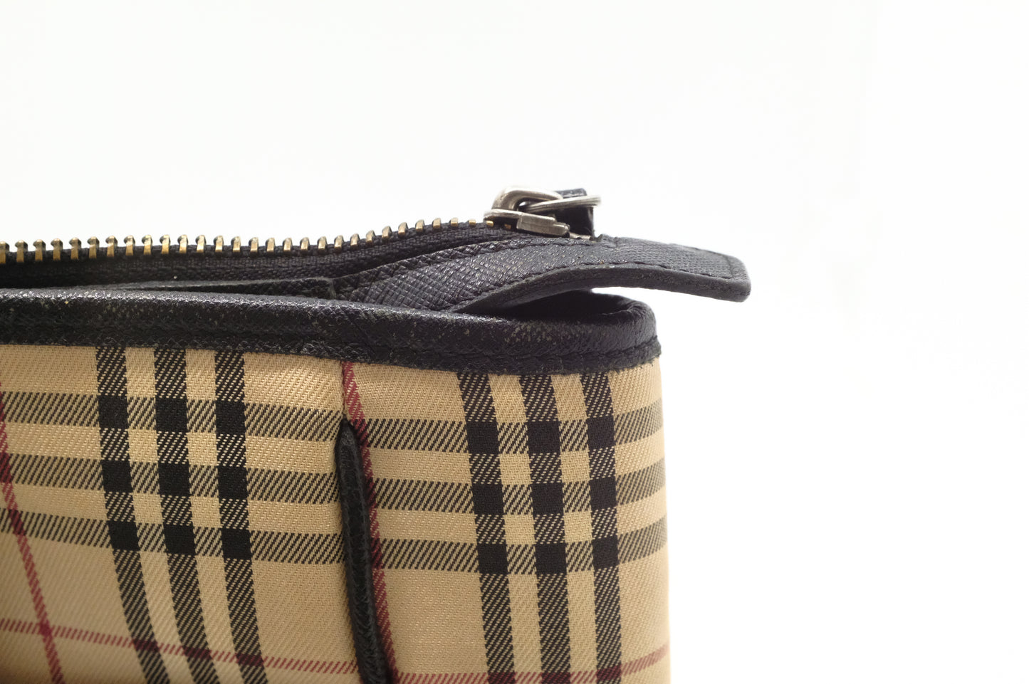 Burberry Shoulder Bag in Beige Check Canvas
