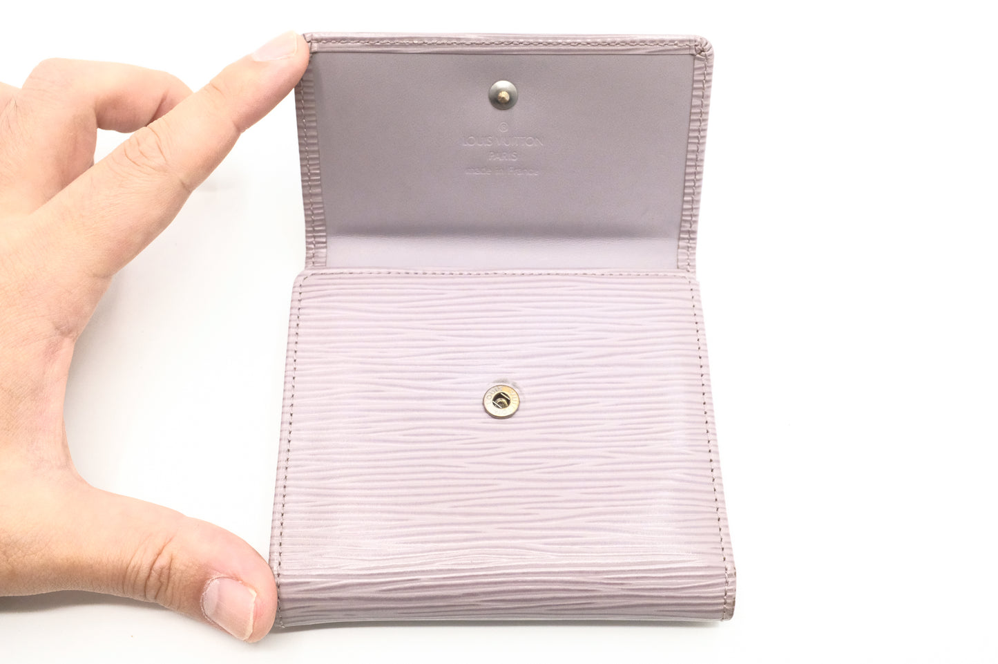 Louis Vuitton Elise Wallet in Lilac Epi Leather