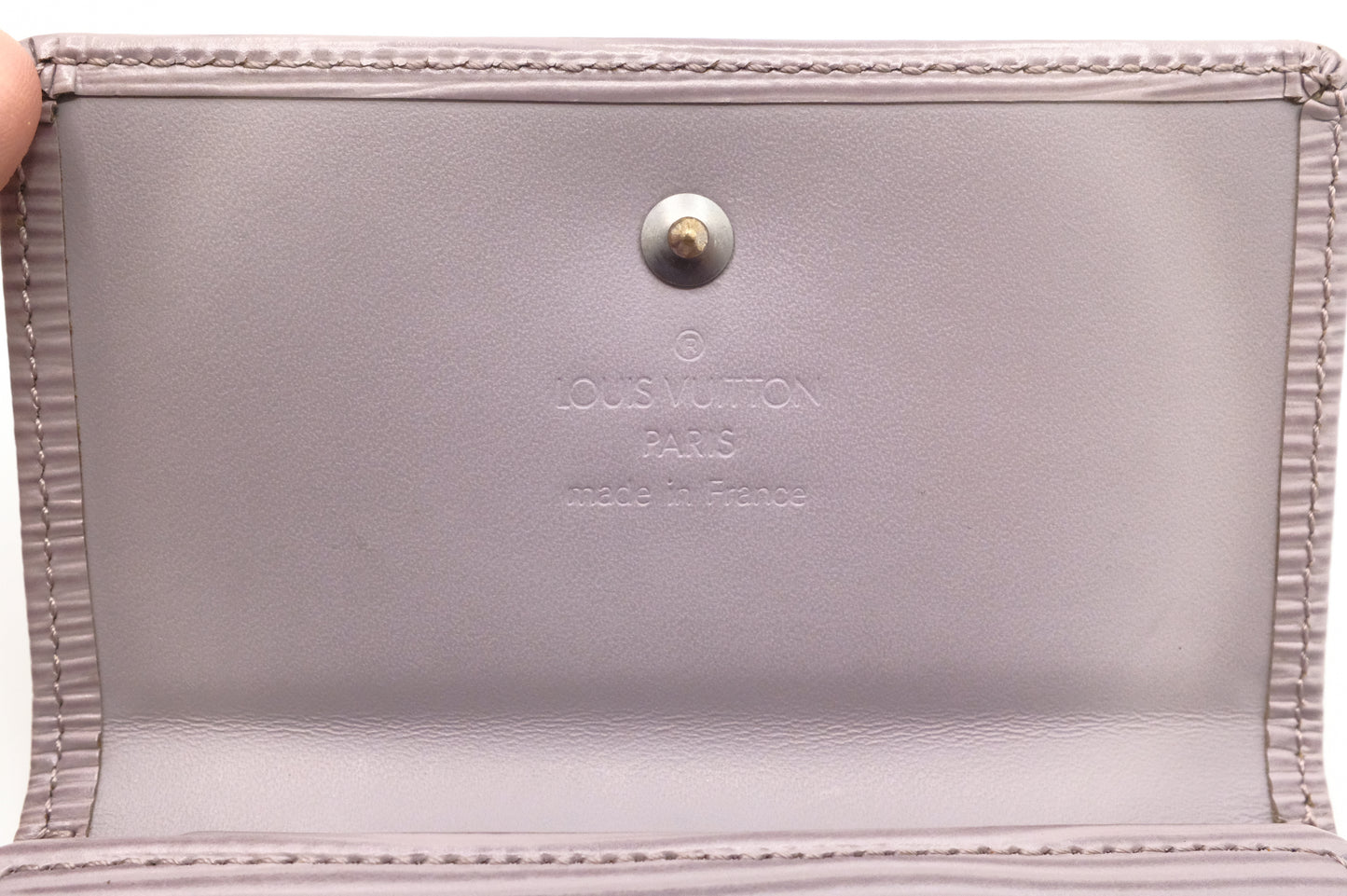 Louis Vuitton Elise Wallet in Lilac Epi Leather