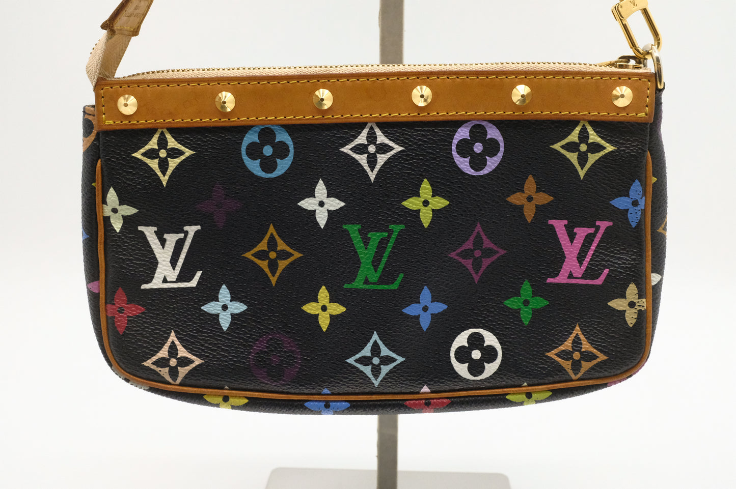 Louis Vuitton Pochette Accessoires in Black Multicolor Monogram Canvas