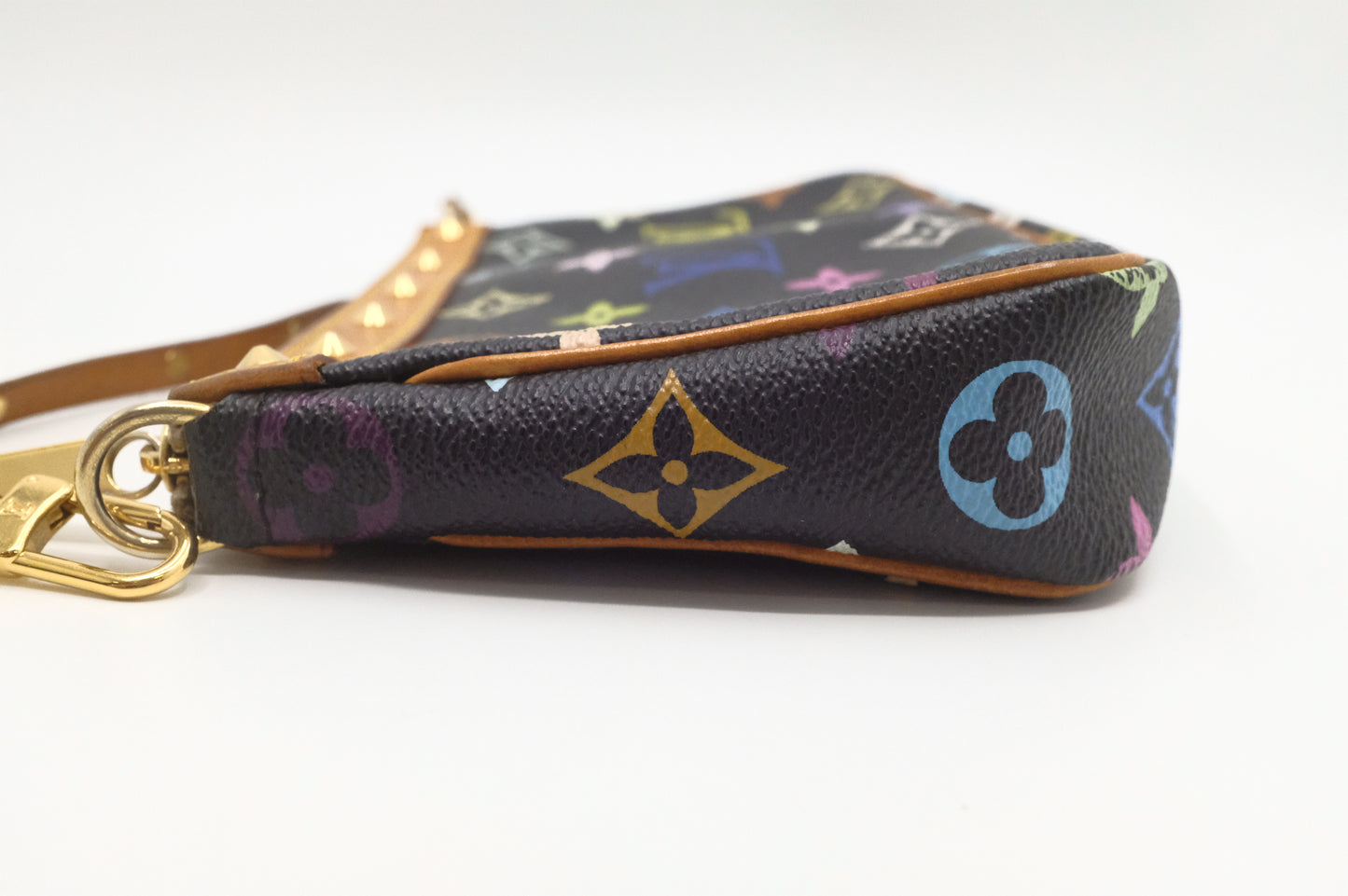 Louis Vuitton Pochette Accessoires in Black Multicolor Monogram Canvas