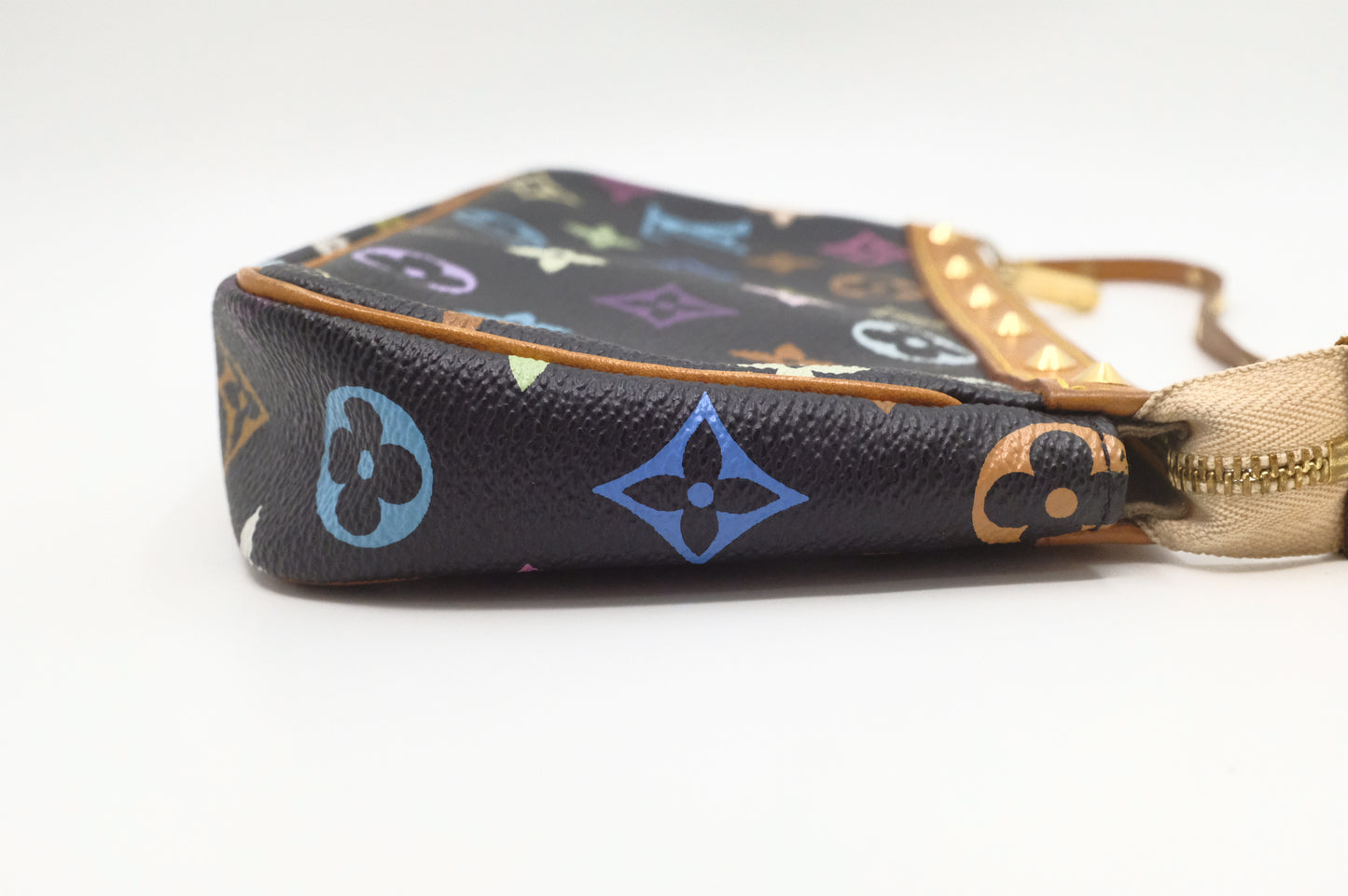 Louis Vuitton Pochette Accessoires in Black Multicolor Monogram Canvas