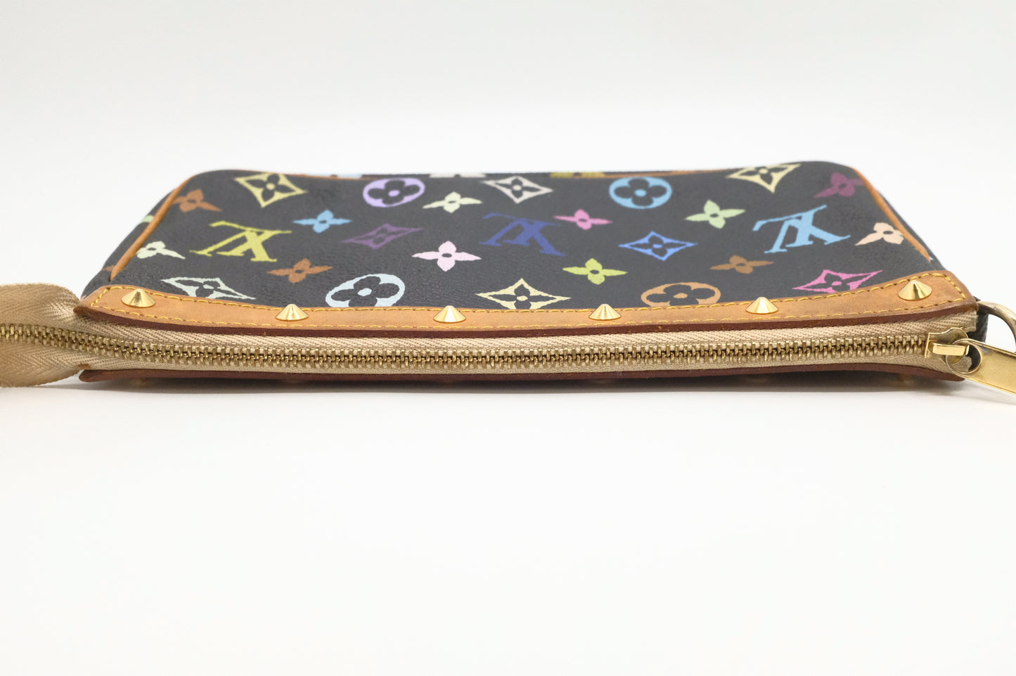 Louis Vuitton Pochette Accessoires in Black Multicolor Monogram Canvas