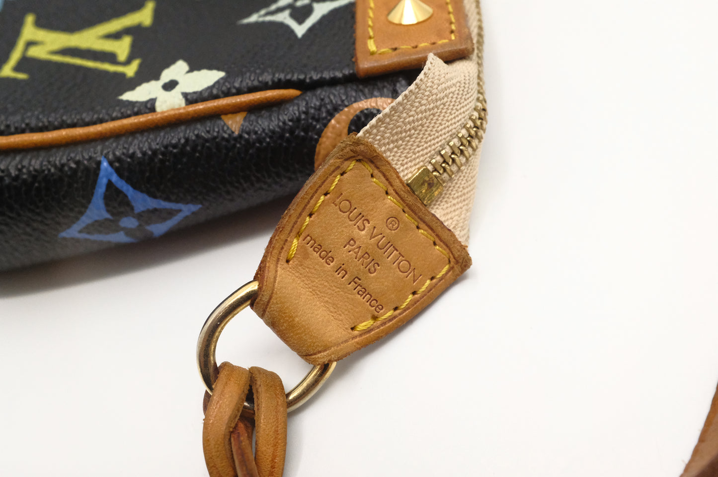 Louis Vuitton Pochette Accessoires in Black Multicolor Monogram Canvas