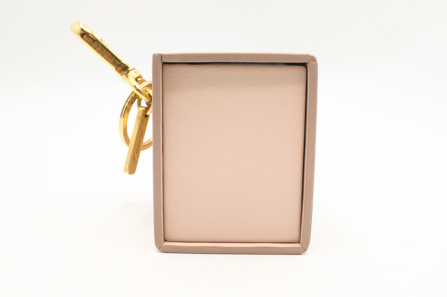 Fendi Box Charm in Light Pink Leather