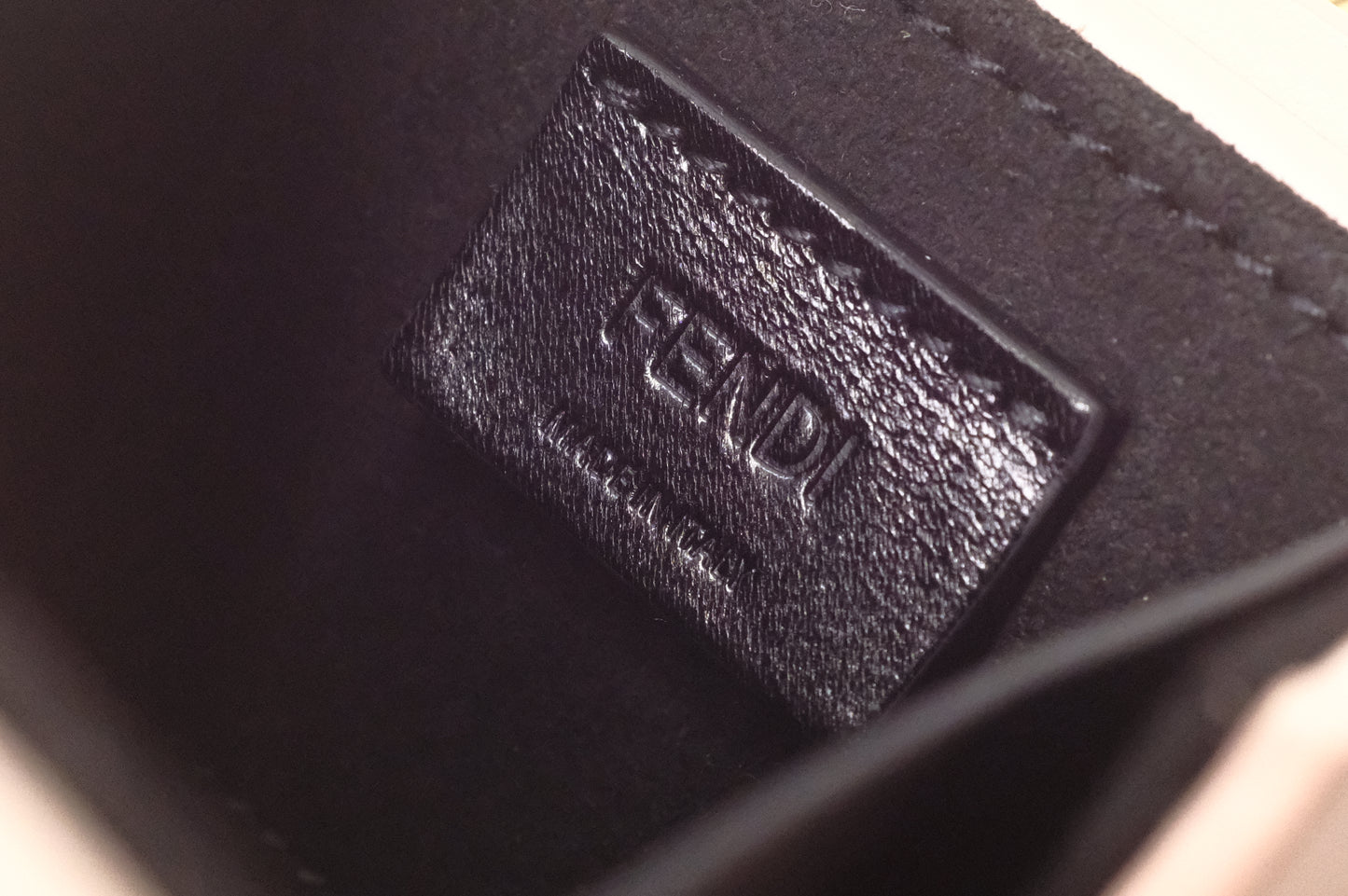 Fendi Box Charm in Light Pink Leather