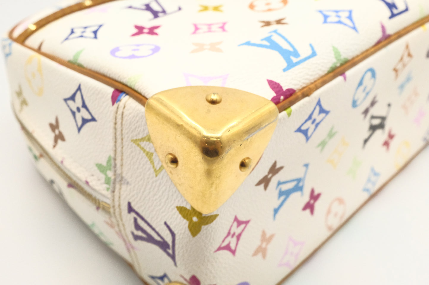 Louis Vuitton Trouville in White Multicolor Canvas