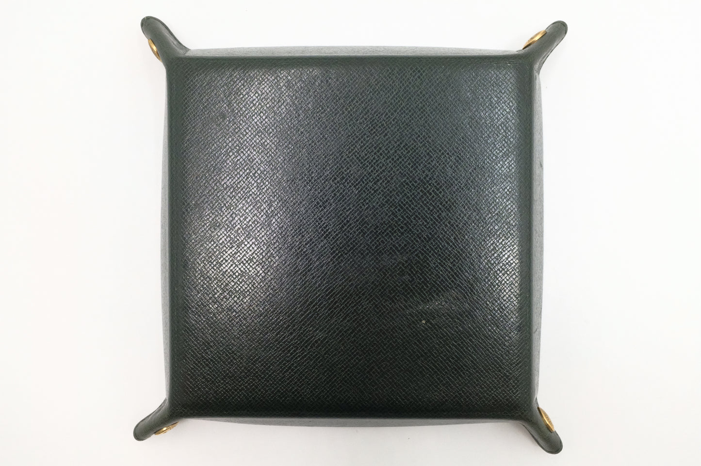 Louis Vuitton Jewelry Tray in Green Taiga Leather