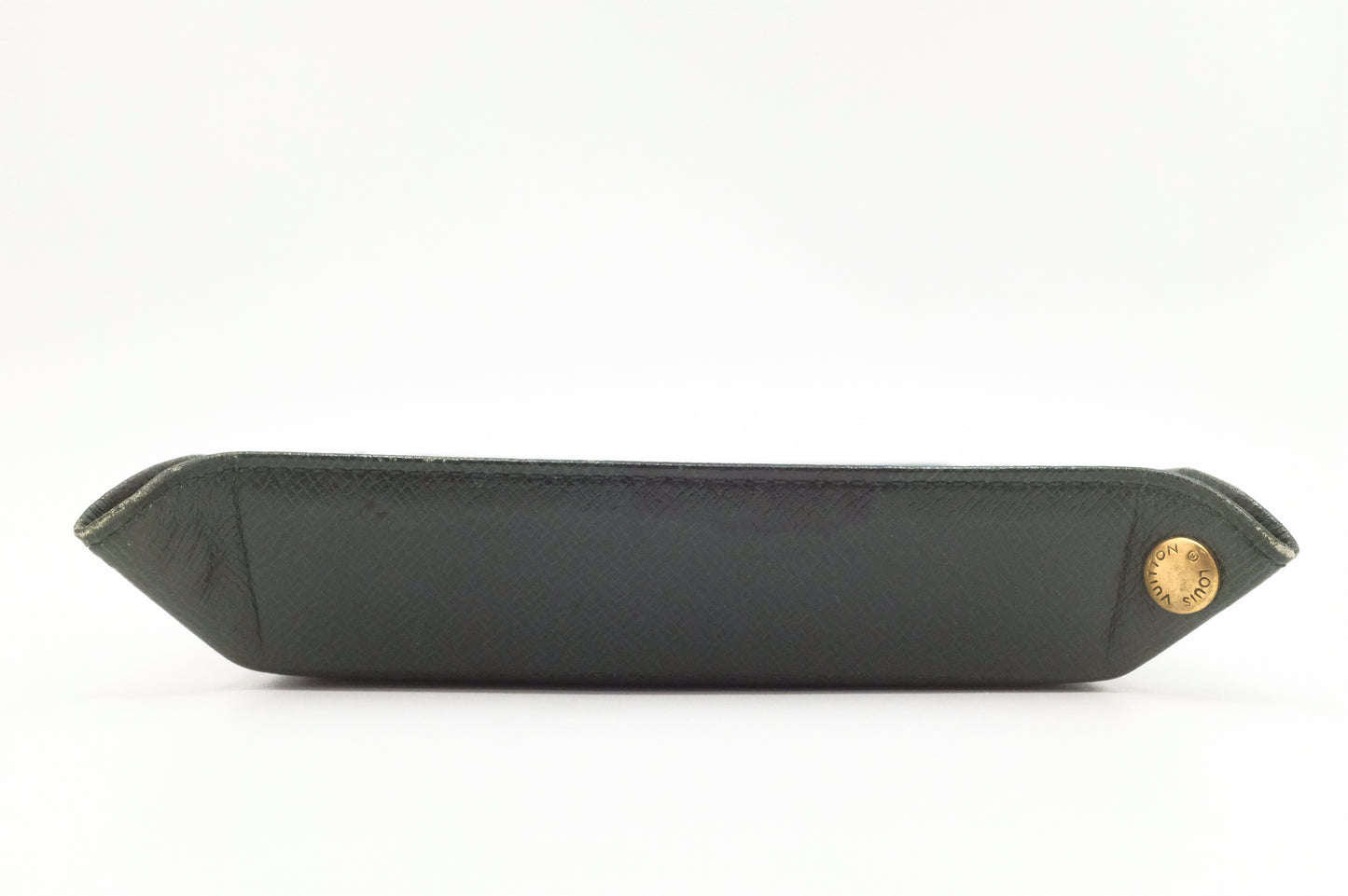 Louis Vuitton Jewelry Tray in Green Taiga Leather