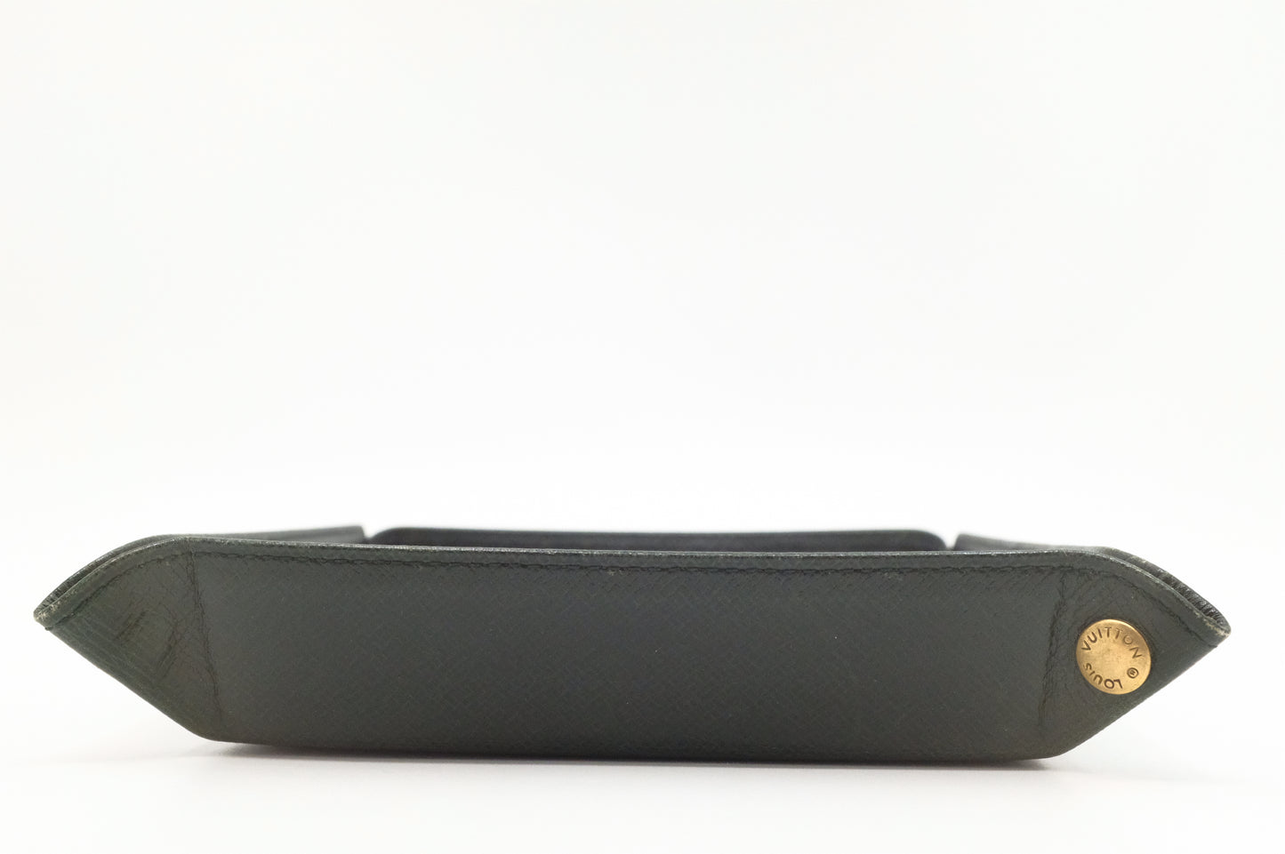 Louis Vuitton Jewelry Tray in Green Taiga Leather