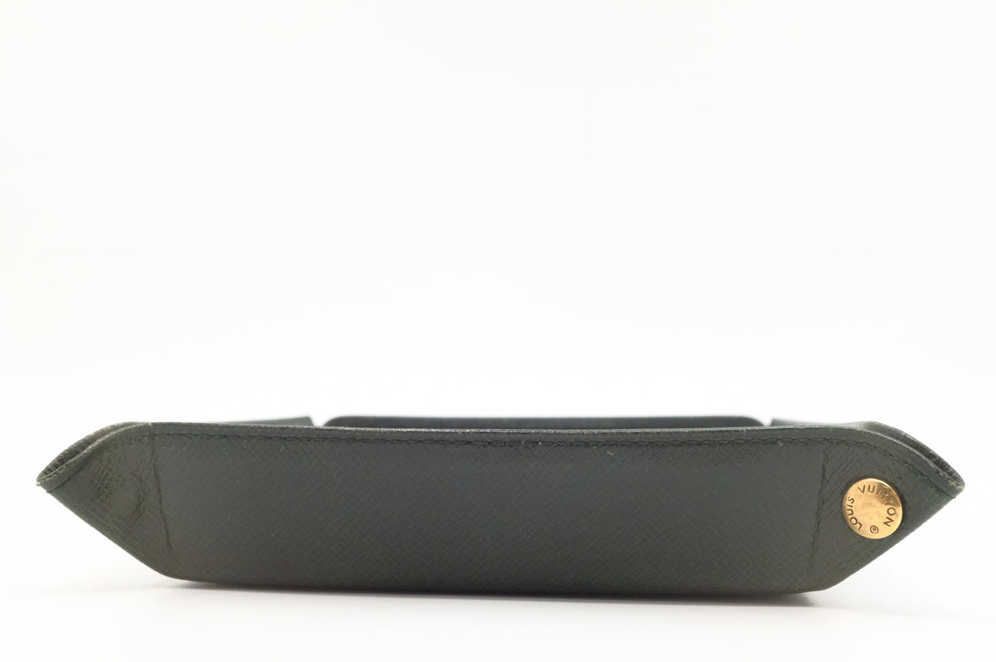 Louis Vuitton Jewelry Tray in Green Taiga Leather