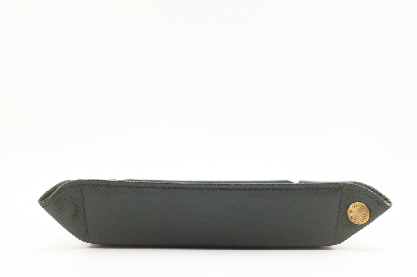 Louis Vuitton Jewelry Tray in Green Taiga Leather