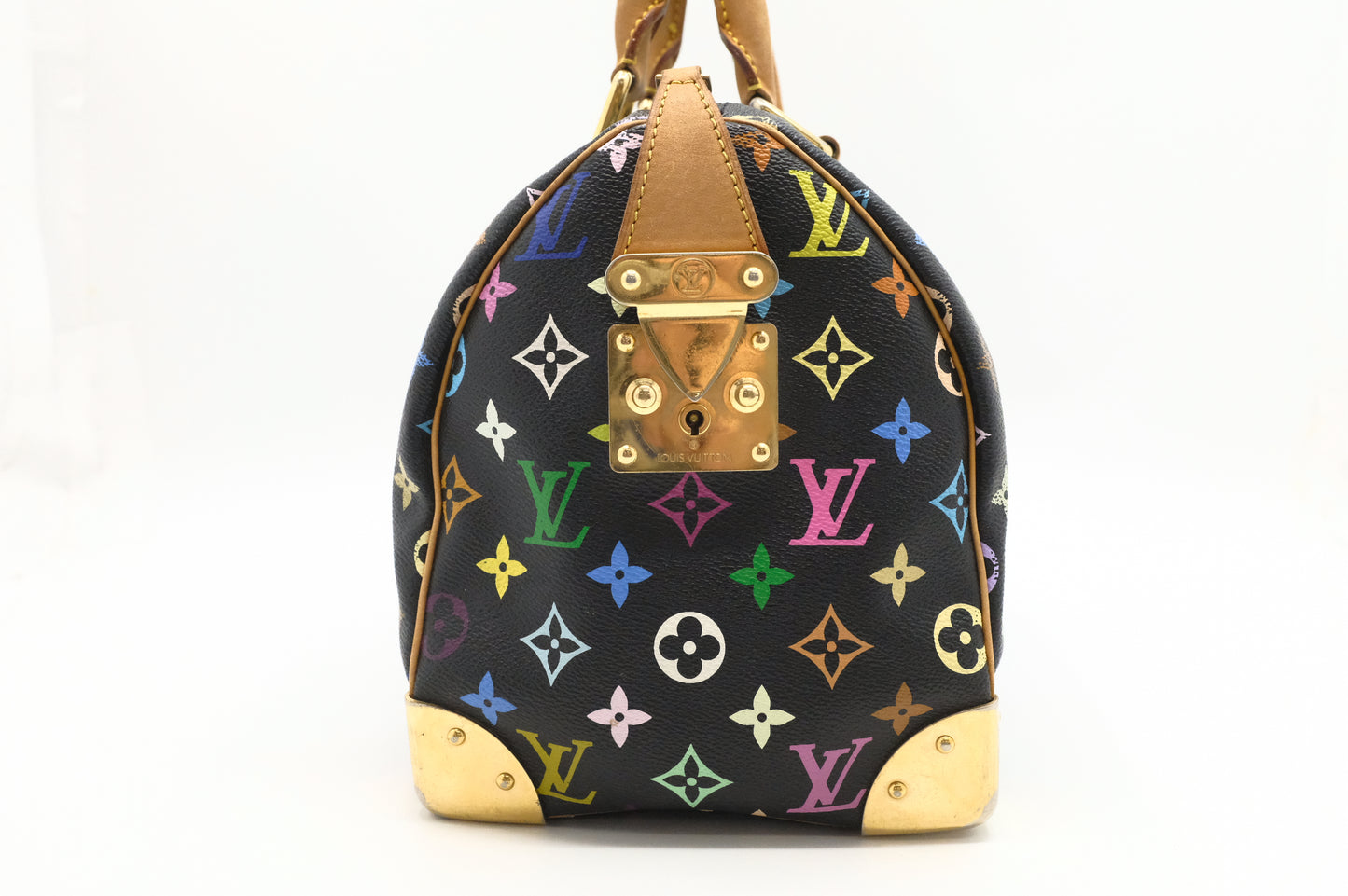 Louis Vuitton Speedy 30 in Black Multicolor Monogram Canvas