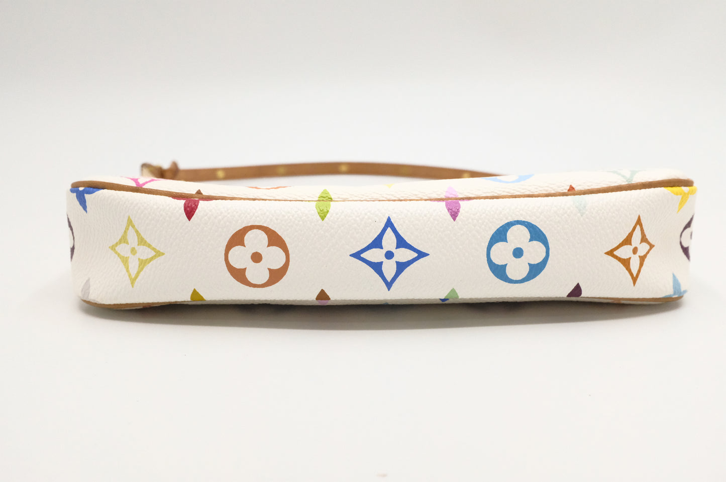 Louis Vuitton Pochette Accessoires in White Multicolor Monogram Canvas