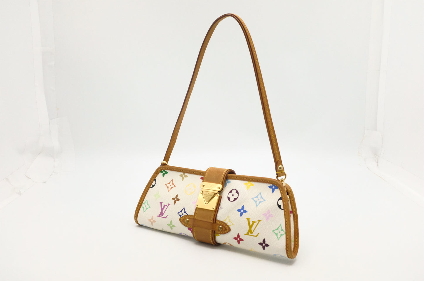 Louis Vuitton Shirley in White Multicolor Canvas