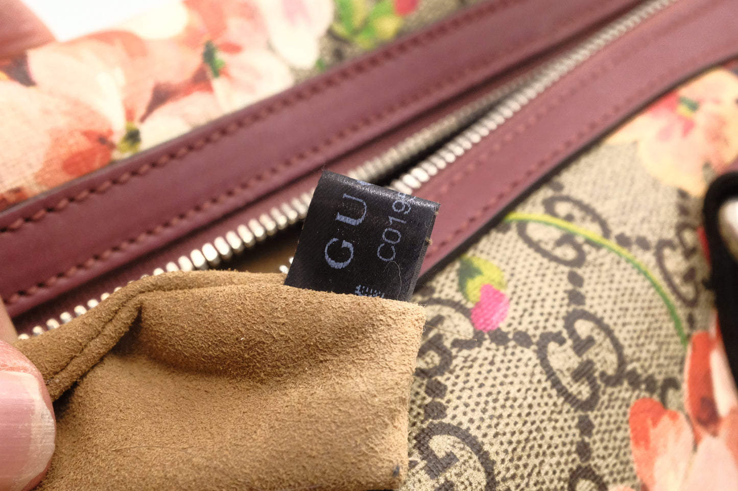 Gucci Boston Bag in Pink Blooms GG Canvas