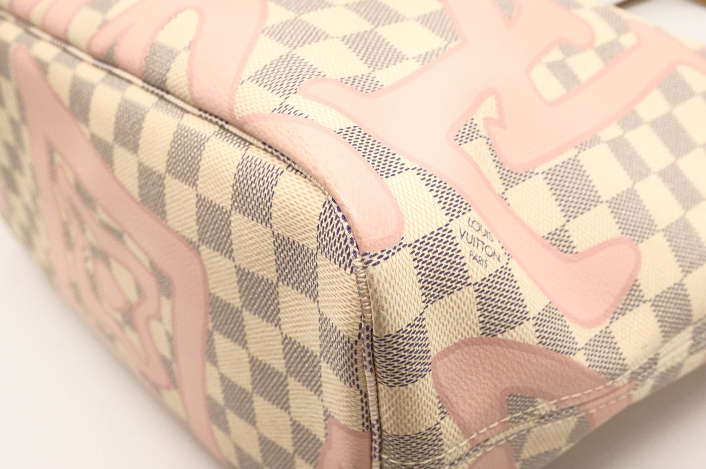 Louis Vuitton Neverfull MM in Tahitienne Damier Azur Canvas