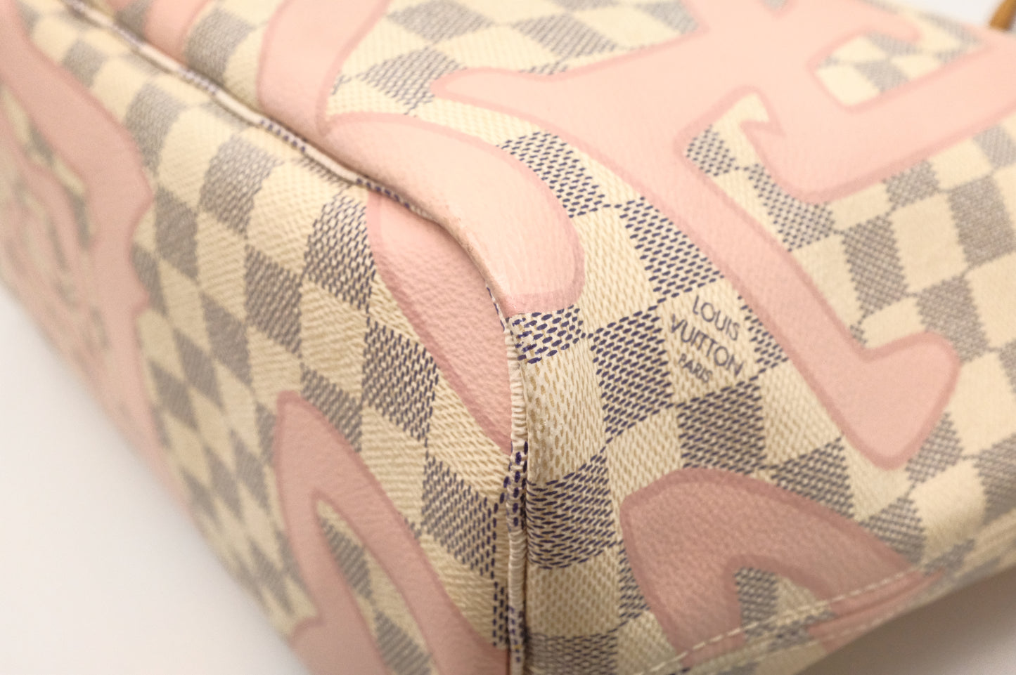 Louis Vuitton Neverfull MM in Tahitienne Damier Azur Canvas