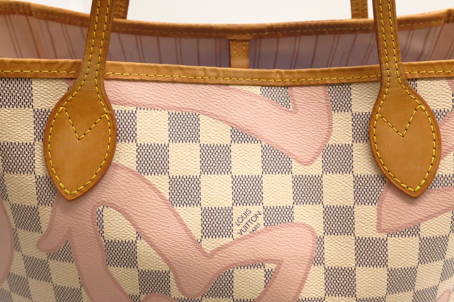 Louis Vuitton Neverfull MM in Tahitienne Damier Azur Canvas