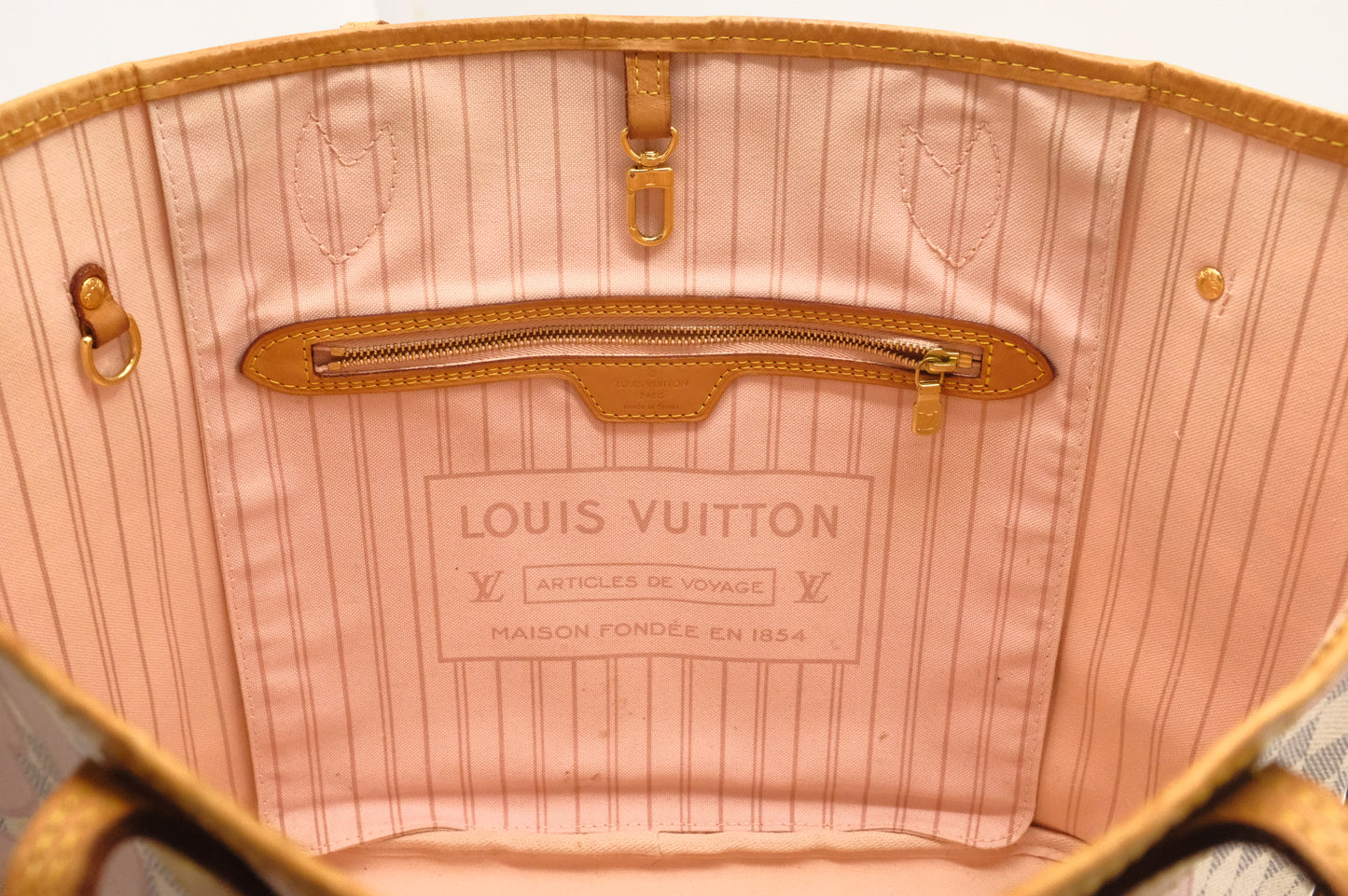 Louis Vuitton Neverfull MM in Tahitienne Damier Azur Canvas