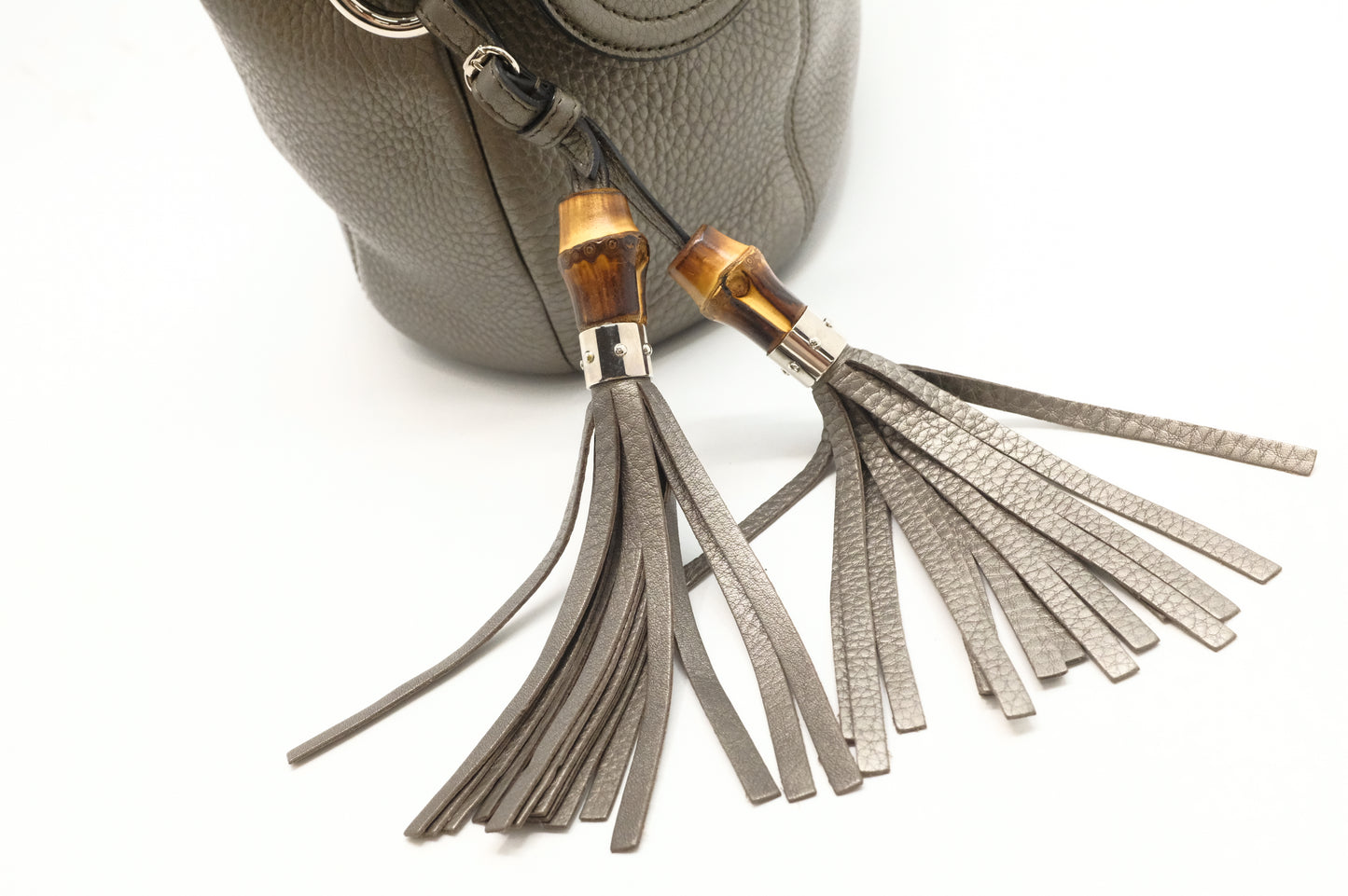 Gucci Techno Horsebit Hobo Bag in Silver Leather
