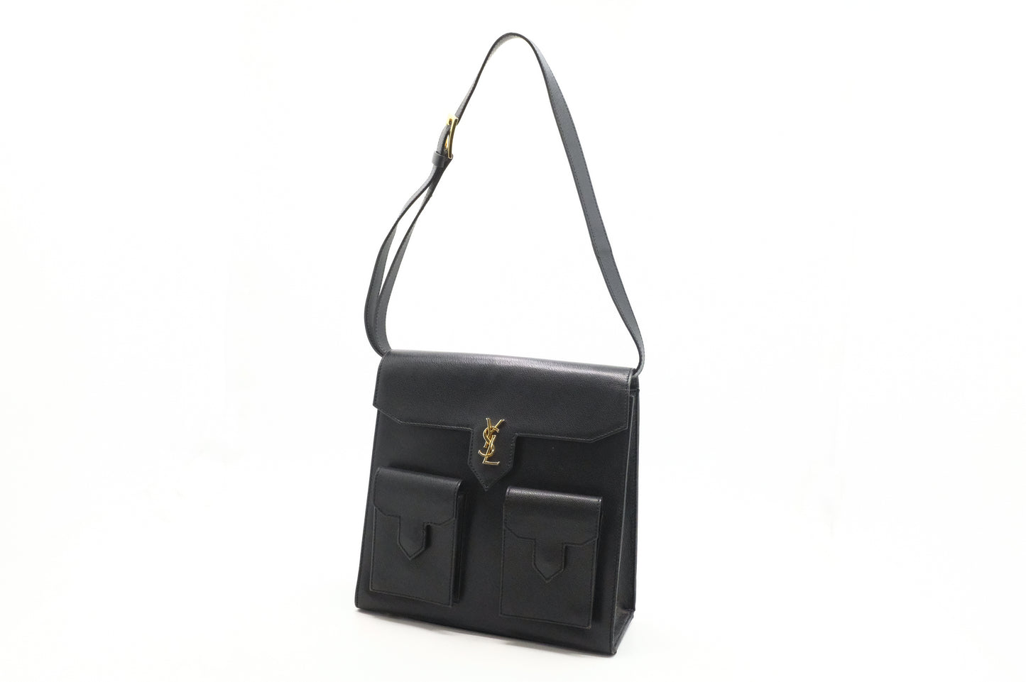 YSL Saint Laurent Shoulder Bag in Black Leather
