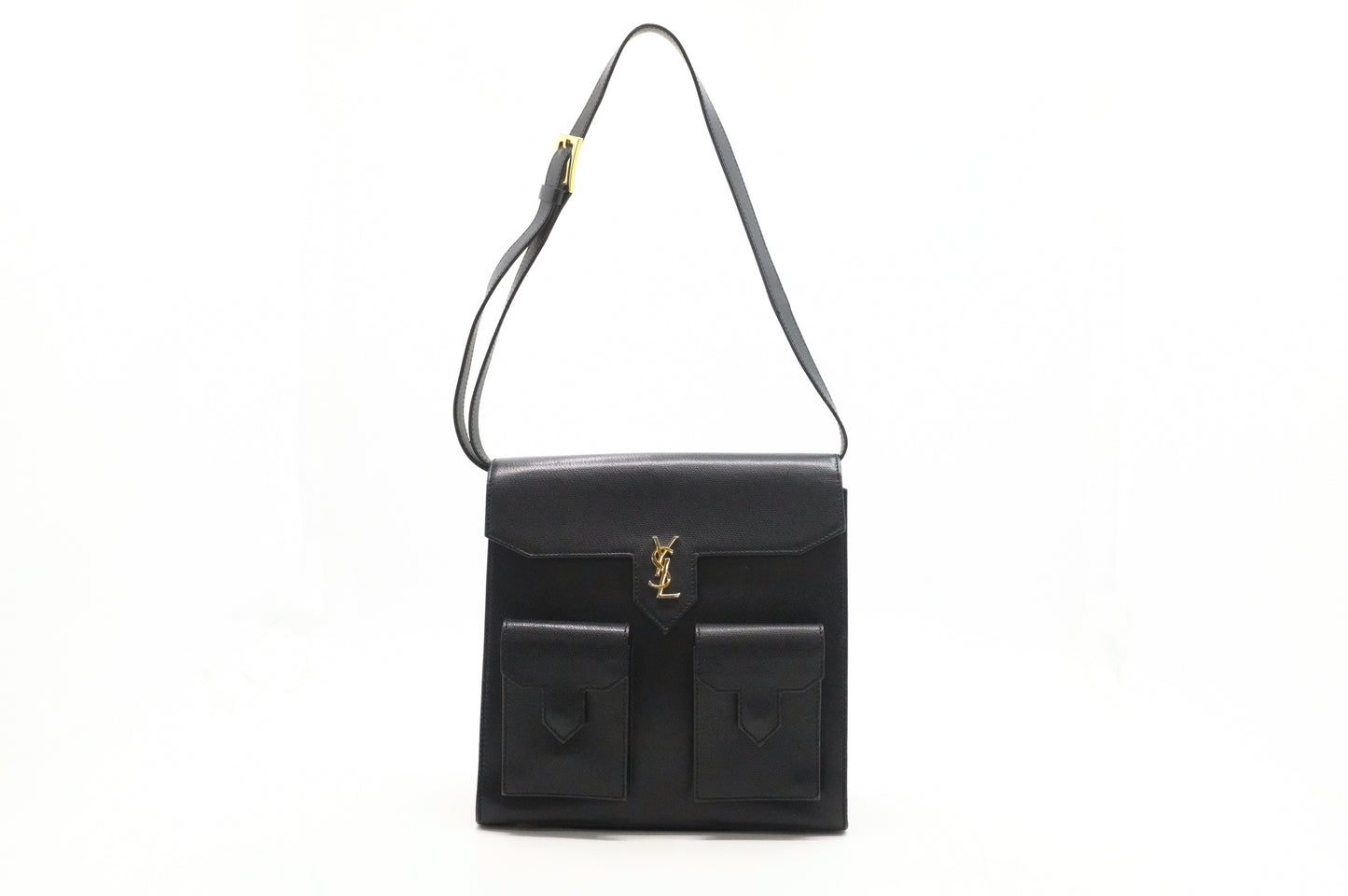 YSL Saint Laurent Shoulder Bag in Black Leather