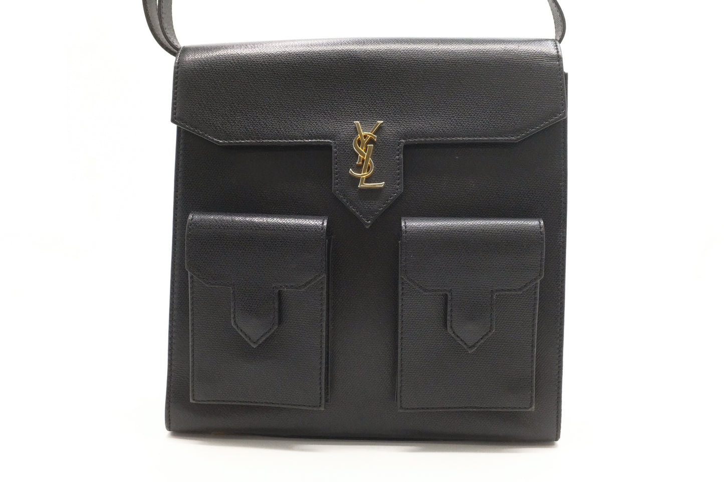 YSL Saint Laurent Shoulder Bag in Black Leather