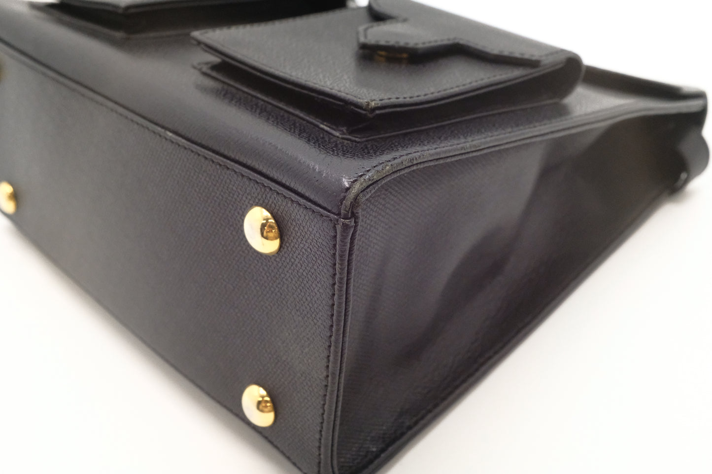 YSL Saint Laurent Shoulder Bag in Black Leather