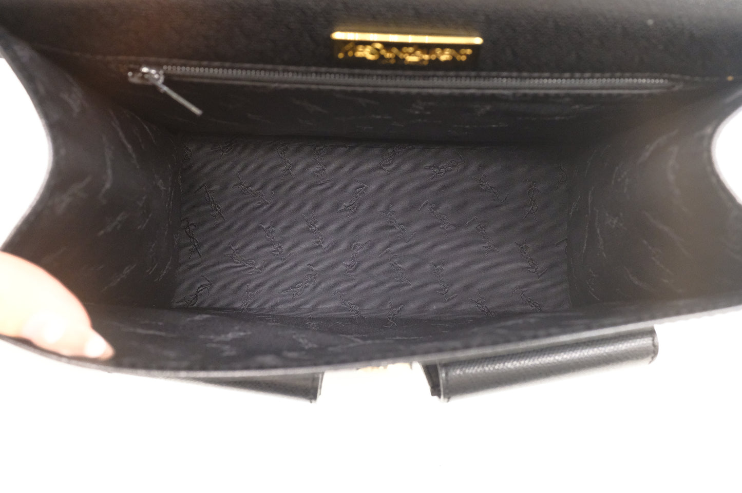 YSL Saint Laurent Shoulder Bag in Black Leather