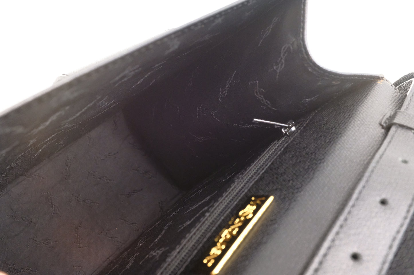 YSL Saint Laurent Shoulder Bag in Black Leather