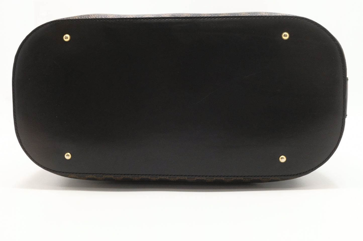 Celine Shoulder Bag in Black Macadam Canvas